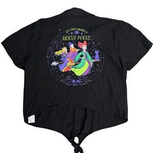 NWT Disney Her Universe Its Just A Bunch Of Hocus Pocus Top Button Down Tie XXL